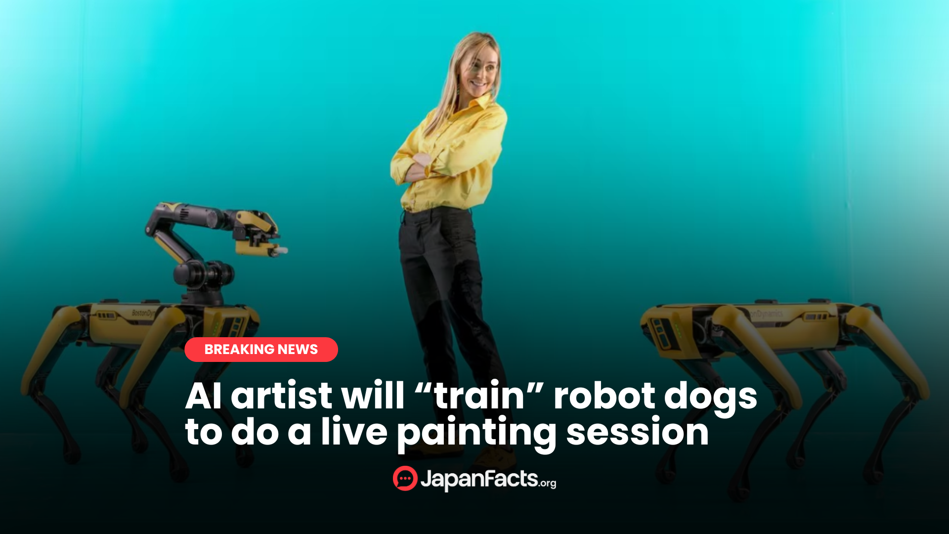 Watch Out, Picasso! AI Artist Trains Robot Dogs for Live Painting Sessions